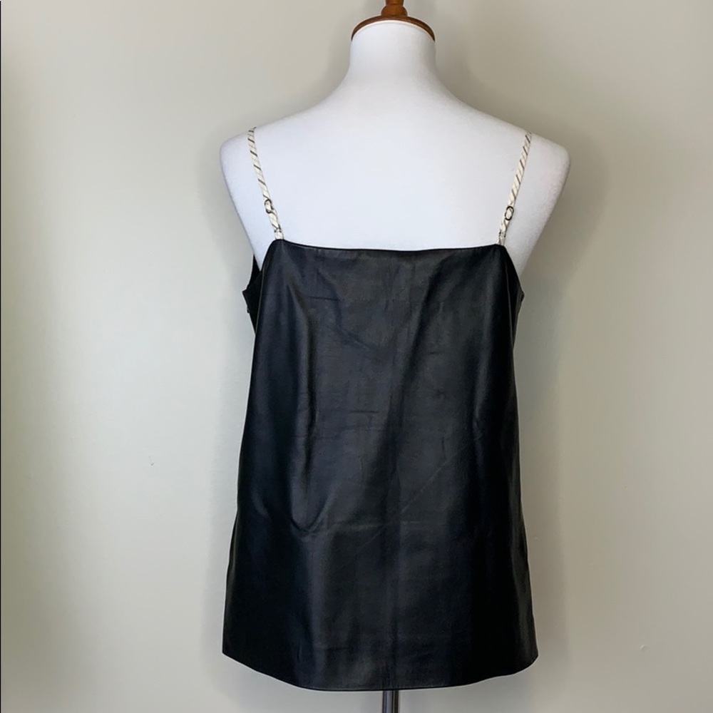MAISON MARTIN MARGIELA Black Strap Leather Tank Top 4 - Picture 4 of 15